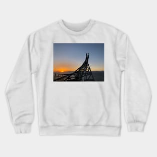 View from an Alaska platform Crewneck Sweatshirt